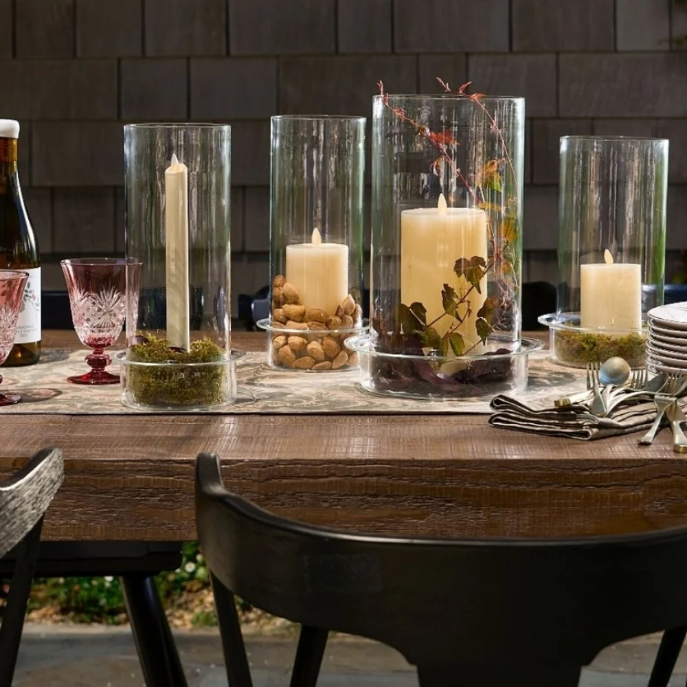 ♥️BUY 5 GET 3 FREE  Premium Flickering Flameless Wax Taper Candle,$59, Natural